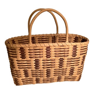1960s Cherokee (Native American) Shopping Basket For Sale