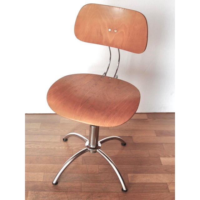 Adjustable Swivel Chair by Egon Eiermannfor Böhler, 1960s For Sale - Image 12 of 12