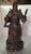 Chinese Vintage Carved Hardwood Guan Yu Chinese God of War Statue For Sale - Image 3 of 8