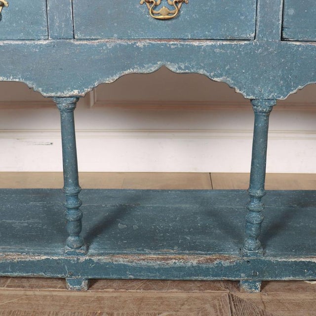 Wood English Potboard Dresser Base For Sale - Image 7 of 15