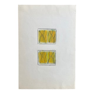 Abstract Oil Pastel "Tableau" by Paul Rinaldi For Sale