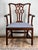 English Antique Chippendale Walnut Open Arm Chair C. Late 18th Century For Sale - Image 3 of 12