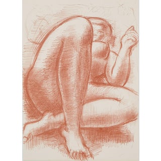Antoniucci Volti, Femme aux jambes croisées (Nude), Lithograph For Sale