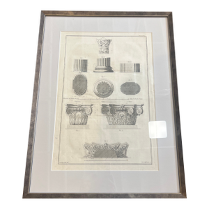 Framed 18th Century Neoclassical Architecture Print
