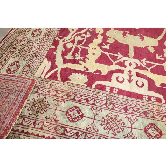 An early 20th-century Antique Turkish Oushak Square Large Rug Details rug no. j4654 size 13'10" x 14' Antique oriental...