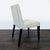 Crate & Barrel Crate & Barrel Low Back Dining Chair With Button Tufting For Sale - Image 4 of 9