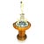 Gold Orange Murano Glass Fountain with Lighting and Water, Italy, 1970s For Sale - Image 16 of 16