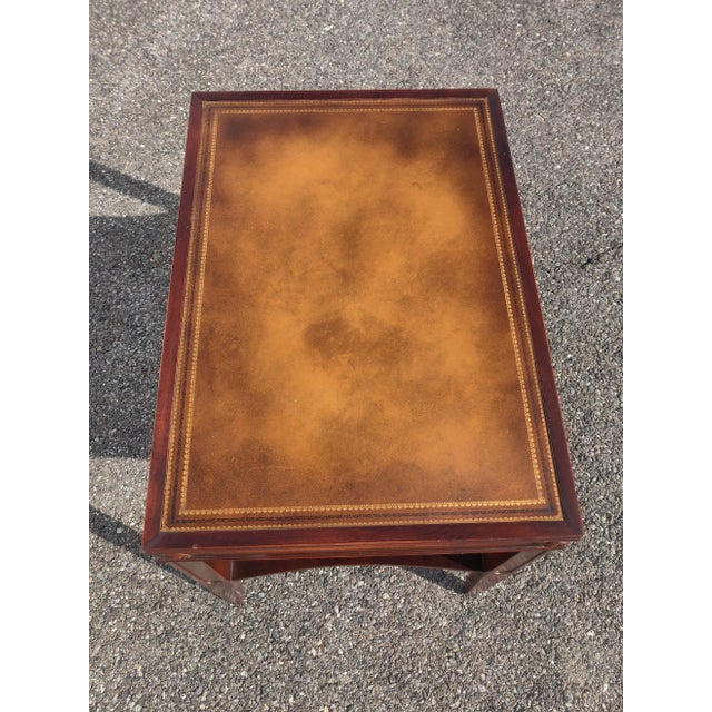 Stickley Furniture, Leather Top End Table Chairish