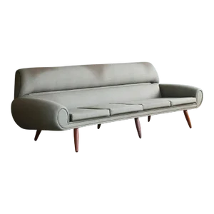 Kurt Østervig Attributed Large Danish Four-Seat Sofa, 1960s