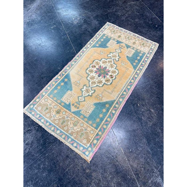 Early 21st Century Turkish Oushak Runner Rug 2'6" x 6'5" #17490 For Sale - Image 5 of 8