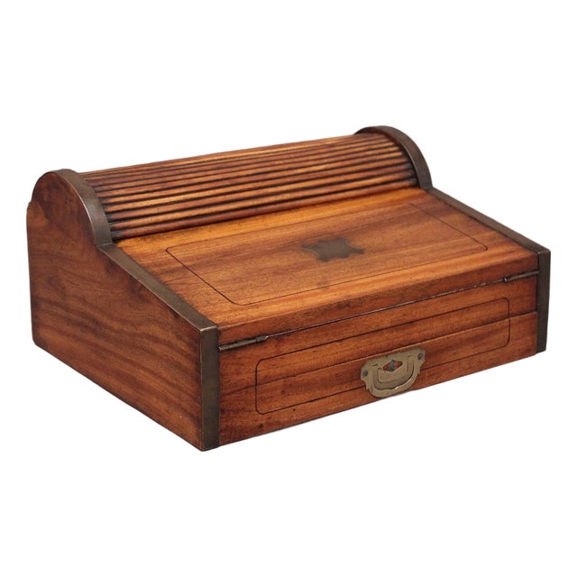 Antique Camphor Wood Writing Slope, 1840s For Sale