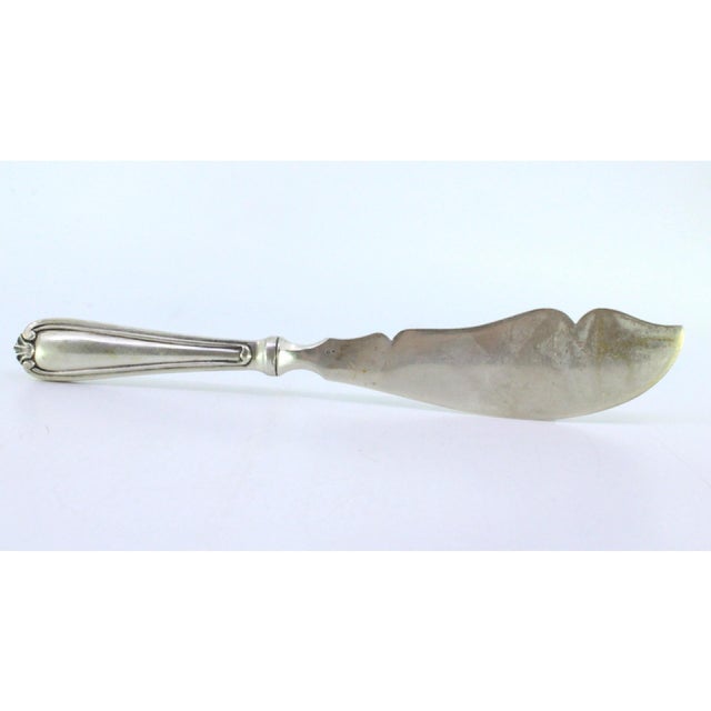 Vintage Silver Fish Knife For Sale - Image 6 of 7