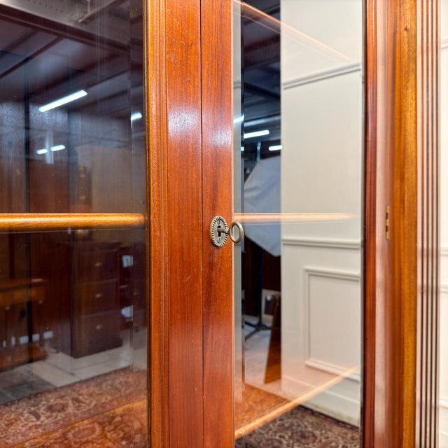 Classic English Bookcase with Columns For Sale - Image 16 of 18