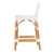 Serienna 24.5 in. Seat Height Rectangular Rattan Low Back Counter Stool, White For Sale In Chicago - Image 6 of 9