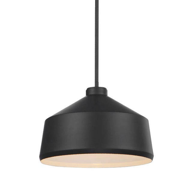 Modern Holgate 1 Light Black Pendant For Sale - Image 3 of 3