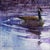 In "Concentric," a solitary goose glides across a shimmering surface, surrounded by gentle ripples that create a...