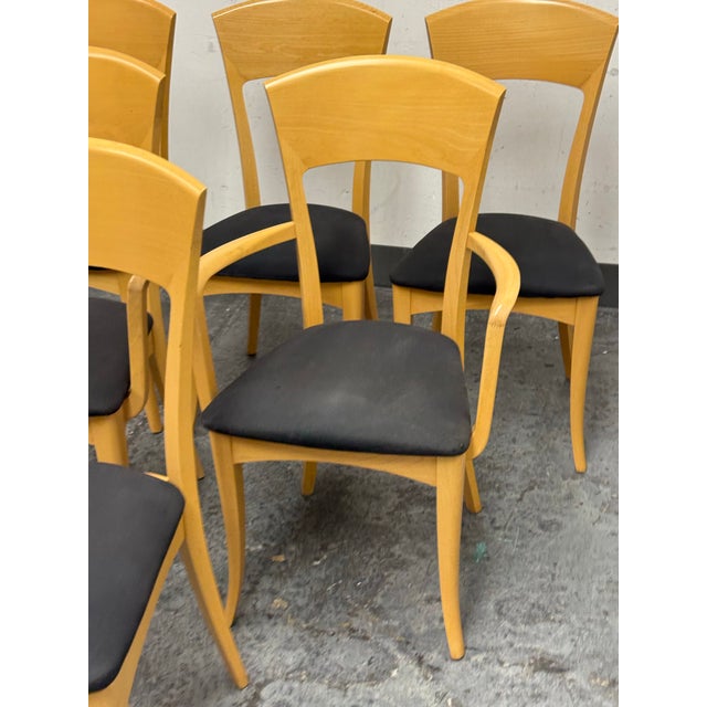 Antonio Sibau for Room & Board Venice Italian Beechwood Dining Chairs, Set of Six For Sale In San Francisco - Image 6 of 13