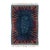 Vintage Swedish Rya Rug With Indigo and Orange Abstract Pattern - Rug & Kilim For Sale
