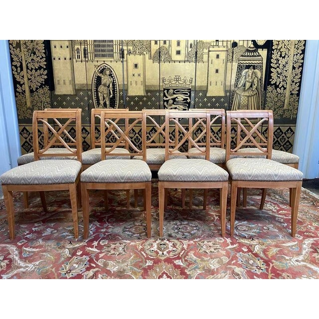 Louis XVI Directoire Style Chairs, Set of 9 For Sale - Image 9 of 9