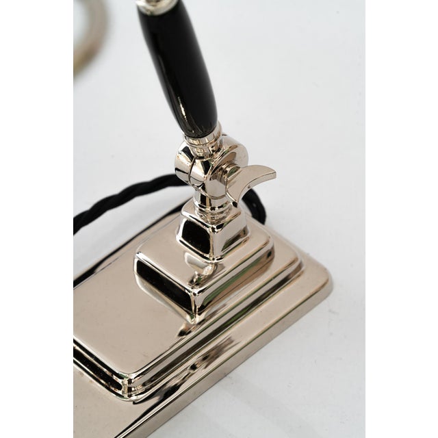 Art Deco Banker Lamp with Green Glass Shade, Vienna, Austria, 1920s For Sale - Image 17 of 18