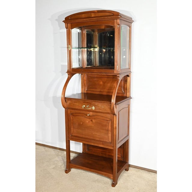 Mahogany Bar Cabinet attributed to Maison E. Diot, 1900s For Sale - Image 4 of 18