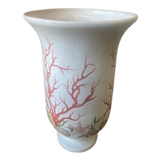 Large-Scale Italian Ceramic Coastal Urn For Sale