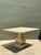 Vintage Square Stone Top Pedestal Dining Table For Sale - Image 10 of 15