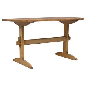 Swedish Folk Art Pine Dining Table