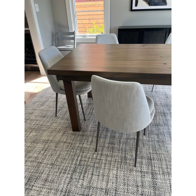 Mid-Century Modern Like New! West Elm Finley Low-Back Dining Chairs (6) For Sale - Image 3 of 6