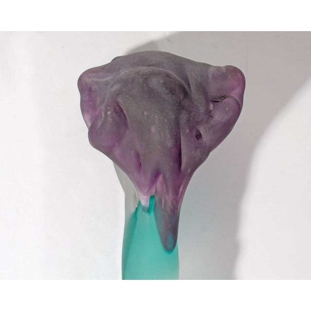 Art Glass Head Scepter Sculpture by Stephen Fellerman For Sale - Image 4 of 6
