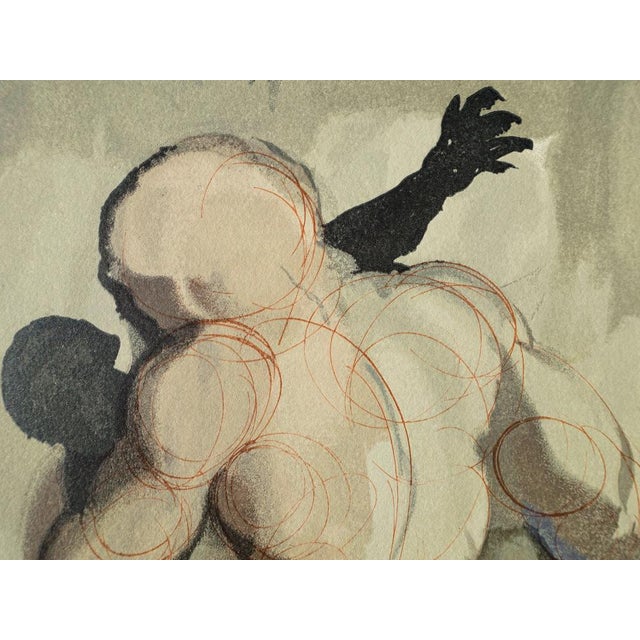 Salvador Dali, Les Négligents frappés de mort violente, Nude, Etching For Sale - Image 4 of 5