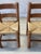 Mid-Century Modernist Wood and Rush Dining Chairs in the style of Charles Dudouyt, 1960s, Set of 2 For Sale - Image 11 of 16