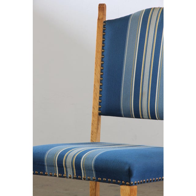 Mid-Century Modern Danish Oak Dining Chairs in the style of Henning Kjærnulf, 1960, Set of 5 For Sale - Image 15 of 17