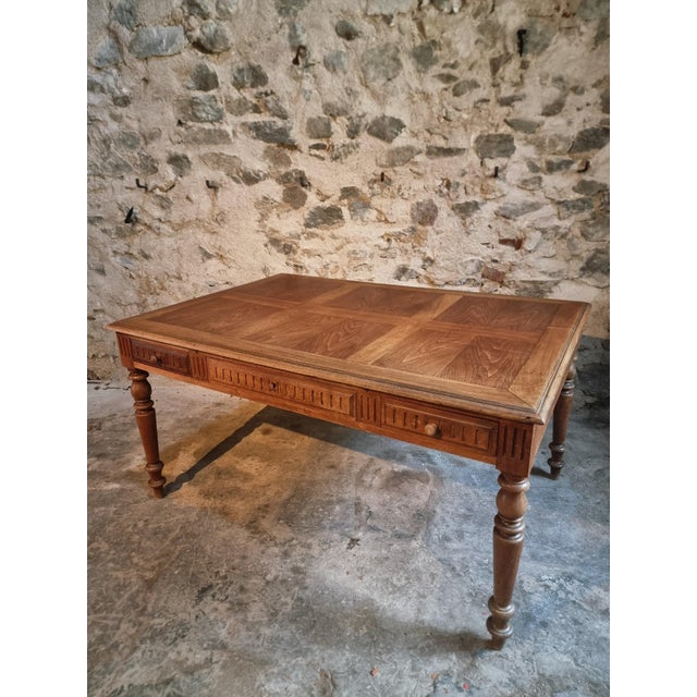 Vintage French Walnut Table, 1920s For Sale - Image 11 of 18