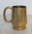 Mid 20th Century Vintage Etched Brass Mug For Sale - Image 5 of 9