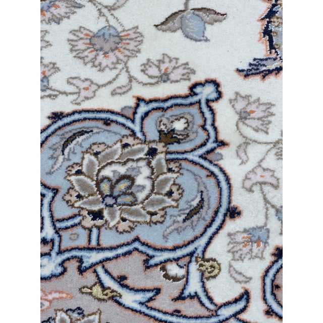 Pasargad Beige Persian Isfahan Silk & Wool For Sale - Image 16 of 18