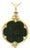 Vintage 18k Gold Ancient Coin Diamond & Sapphire Pendant For Sale