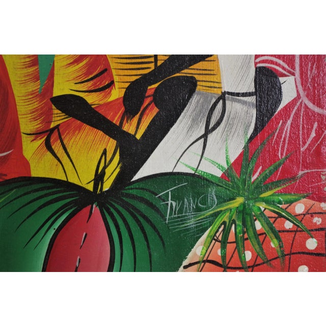 2000 - 2009 Caribbean Framed Painting, 2000s For Sale - Image 5 of 9