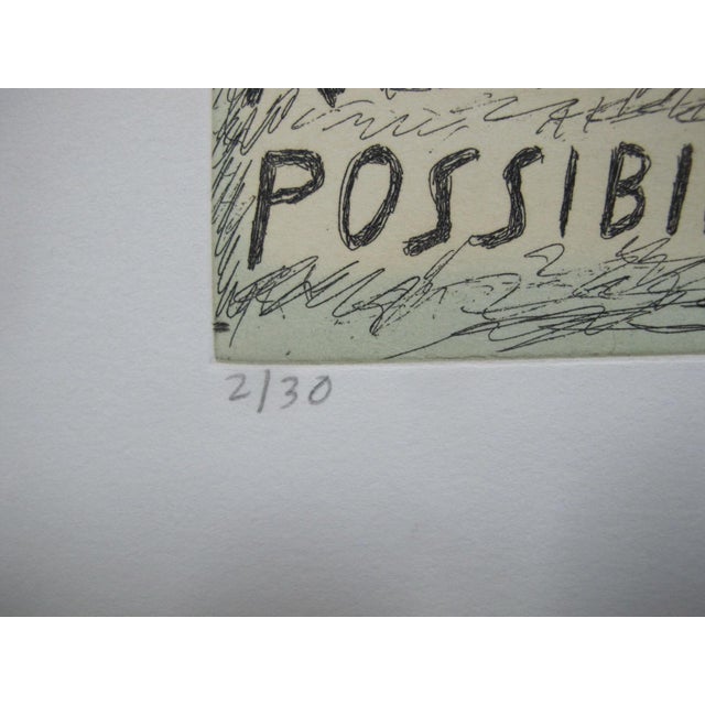 Chris Johanson Signed Limited Edition Aquatint Print Perceptions #8 New Day For Sale - Image 4 of 6