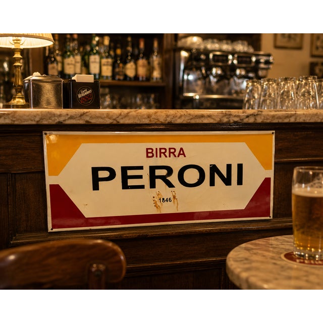 Vintage Peroni Beer Sign, 1960s For Sale - Image 9 of 9
