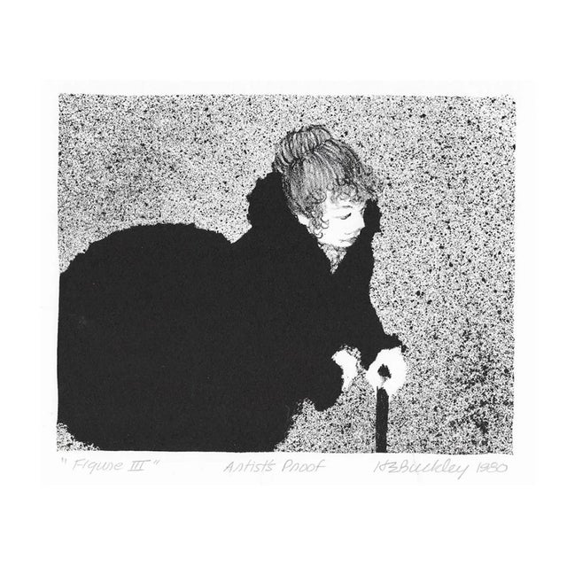 1980 Harry Buckley Lithograph of a Lady - Artist's Proof For Sale