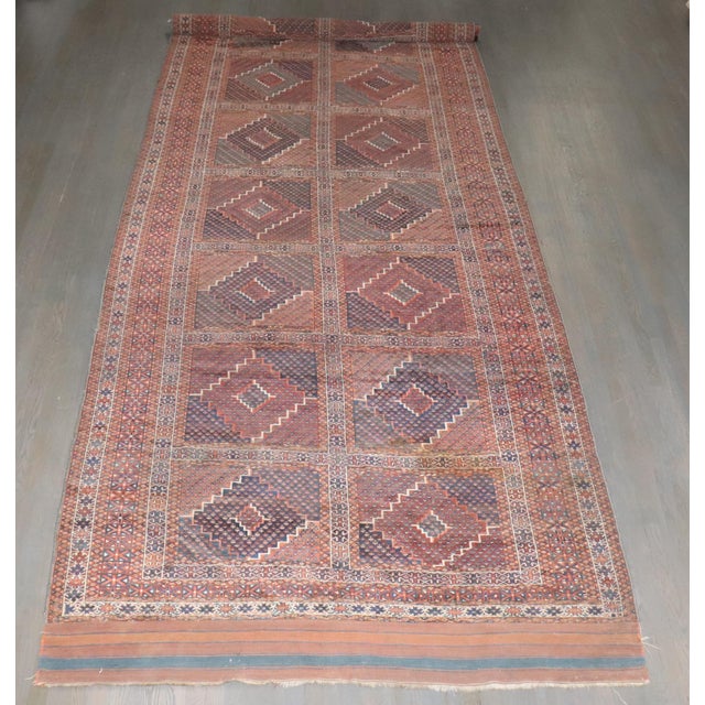 Late 19th Century Late 19th Century Zabihi Collection Rare Corridor Size Turkeman Ersari Rug - 6'2" x 21'3" For Sale - Image 5 of 10
