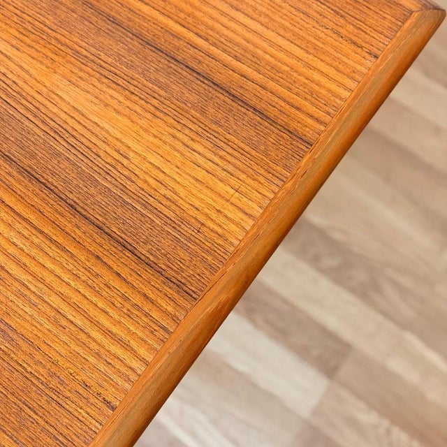 Brown Small Square Dining Table in Teak, Denmark, 1950s-1960s For Sale - Image 8 of 13