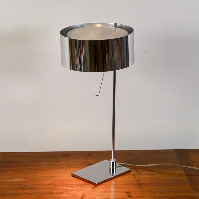 Modern Metal Table Lamp For Sale - Image 3 of 9