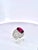 Large Tourmaline Diamond Ring 18k, Size 6 For Sale - Image 12 of 13