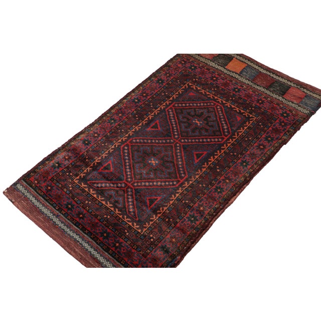 Traditional Afghan Baluch Tribal Rug With Geometric Patterns For Sale - Image 3 of 7