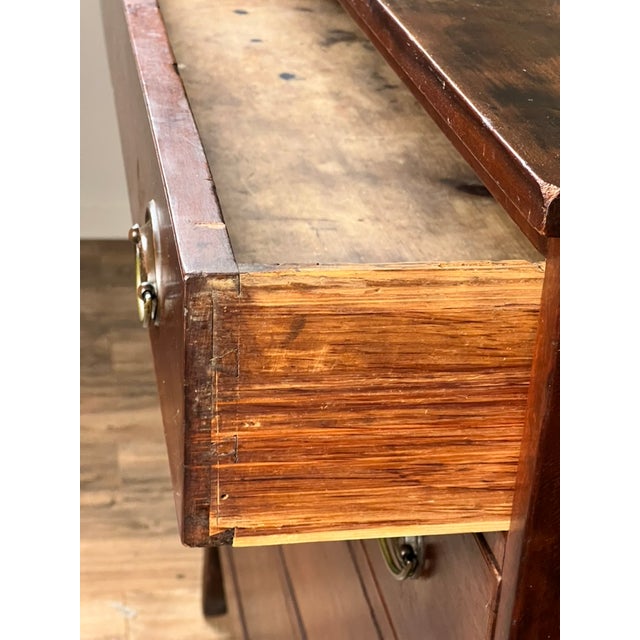 Wood Rare Labeled William Lloyd Springfield Massachusetts Federal Cherry Chest of Drawers, Circa 1800 For Sale - Image 7 of 12