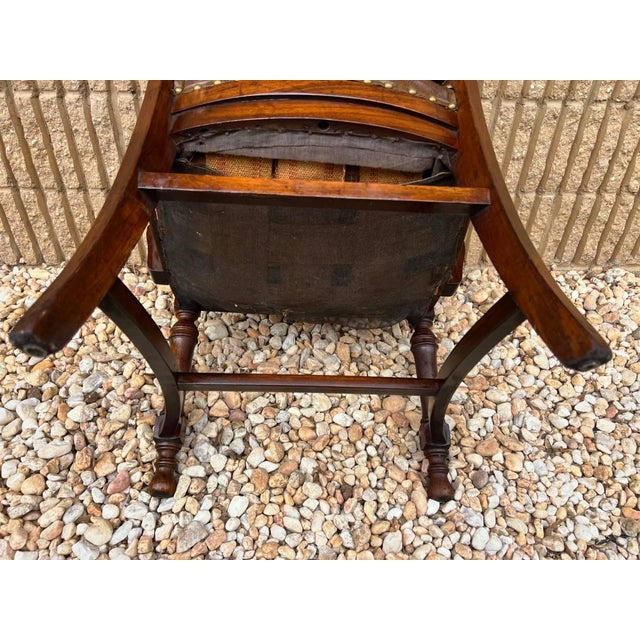 Early 20th Century Antique Oak Banker Office Desk Chair For Sale - Image 10 of 11