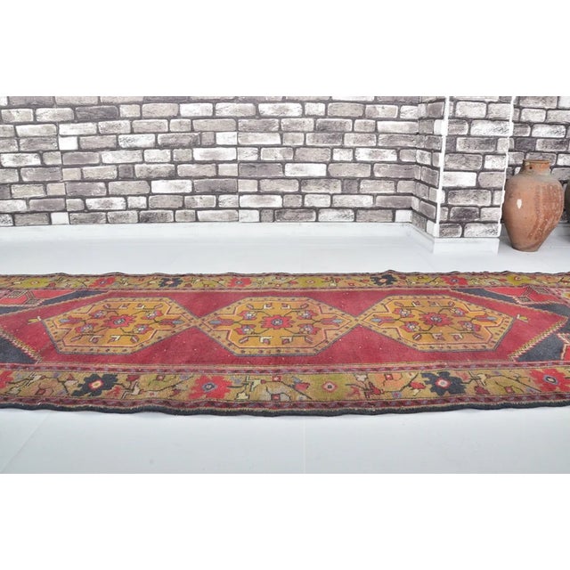 Mid 20th Century Anatolian Kurdish Runner Rug For Sale - Image 9 of 10