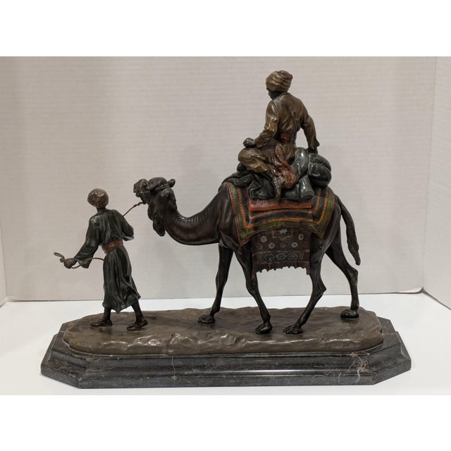 Mid 20th Century Rudulph Chocholka (Austrian 1888-1958) Bronze "La Caravane" For Sale - Image 9 of 17